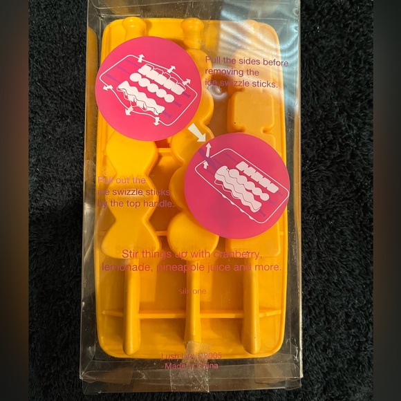 Lush Life Swizzle Stick Silicone Ice Molds - NEW - Picture 3 of 4